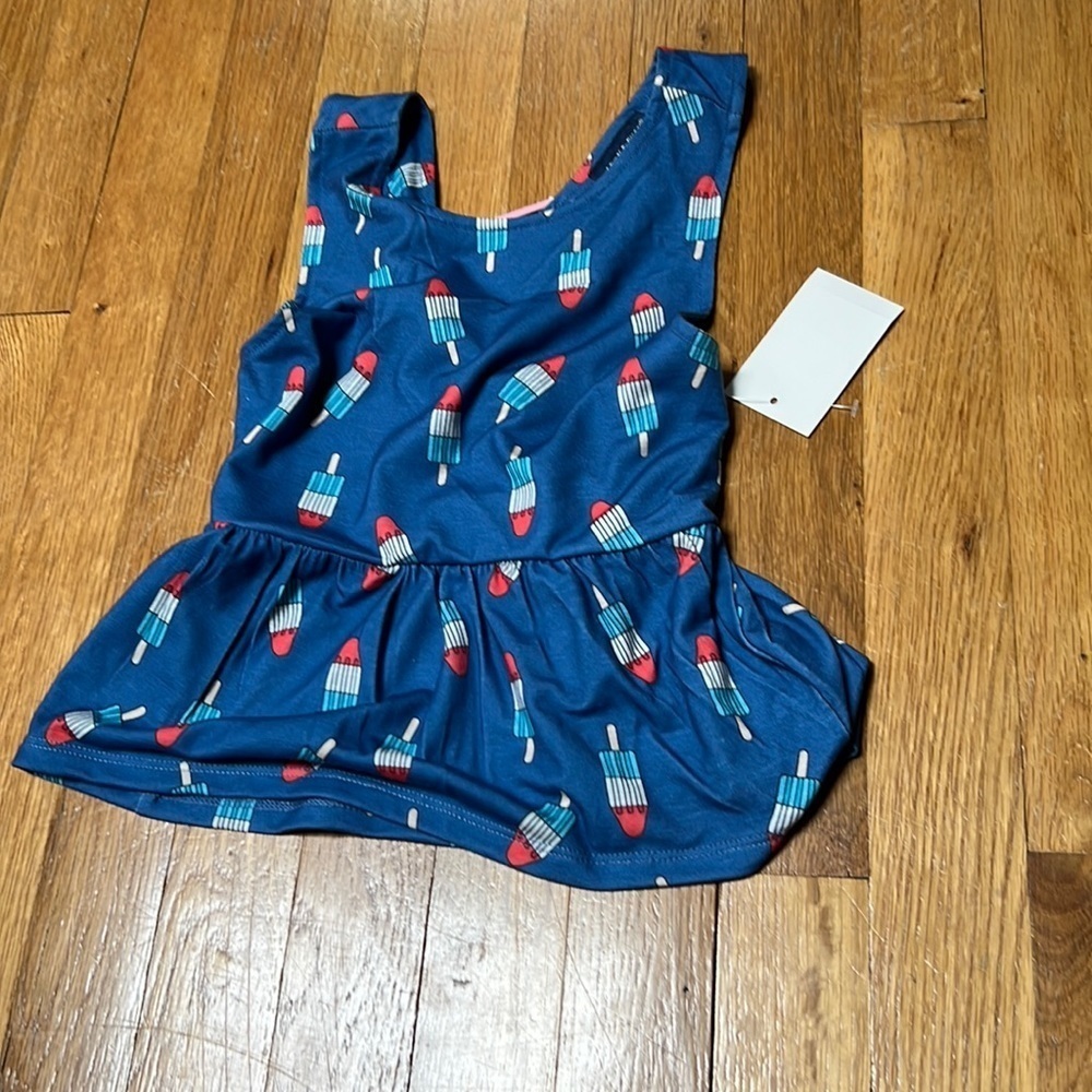 NWT Andy & Evan Kid’s Blue Red and White Tank Top Size 6